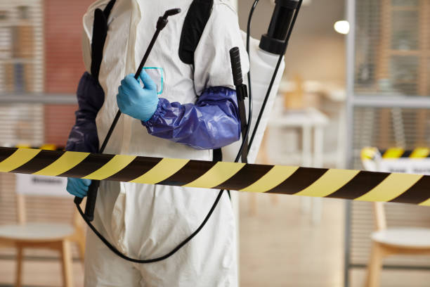 Professional Sewage Cleanup technician working in Shawano, WI